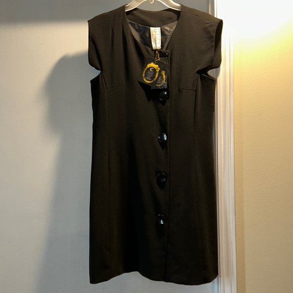 NWT C. Luce Inc Black Sleeveless Dress Size Large - Picture 1 of 9